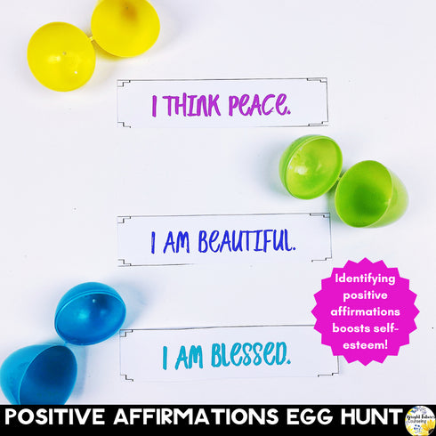 Positive Affirmations Easter & Springtime Self-Esteem Activity